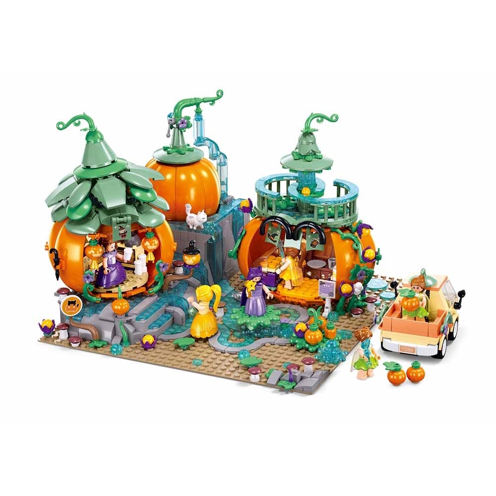 Set de constructie Girl's dream, 952 piese, Satul fermecat - Sluban - imagine 5
