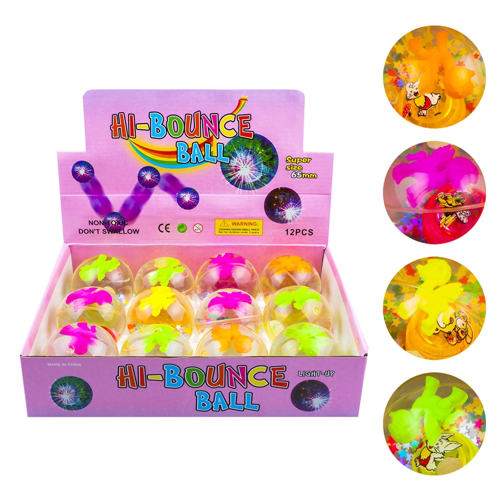 Minge cauciuc, cu led, 6.5 cm - Unicorn