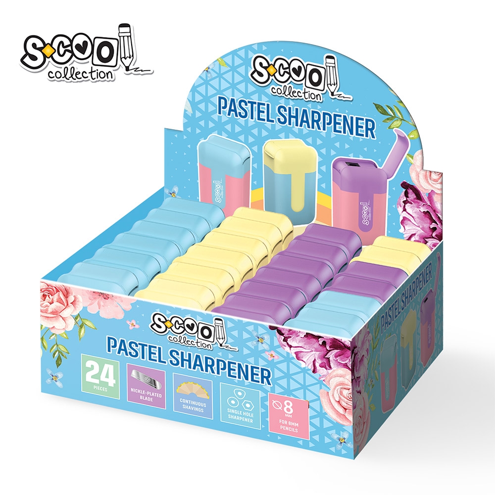 Ascutitoare pastel, 24 buc/display - S-COOL - imagine 3