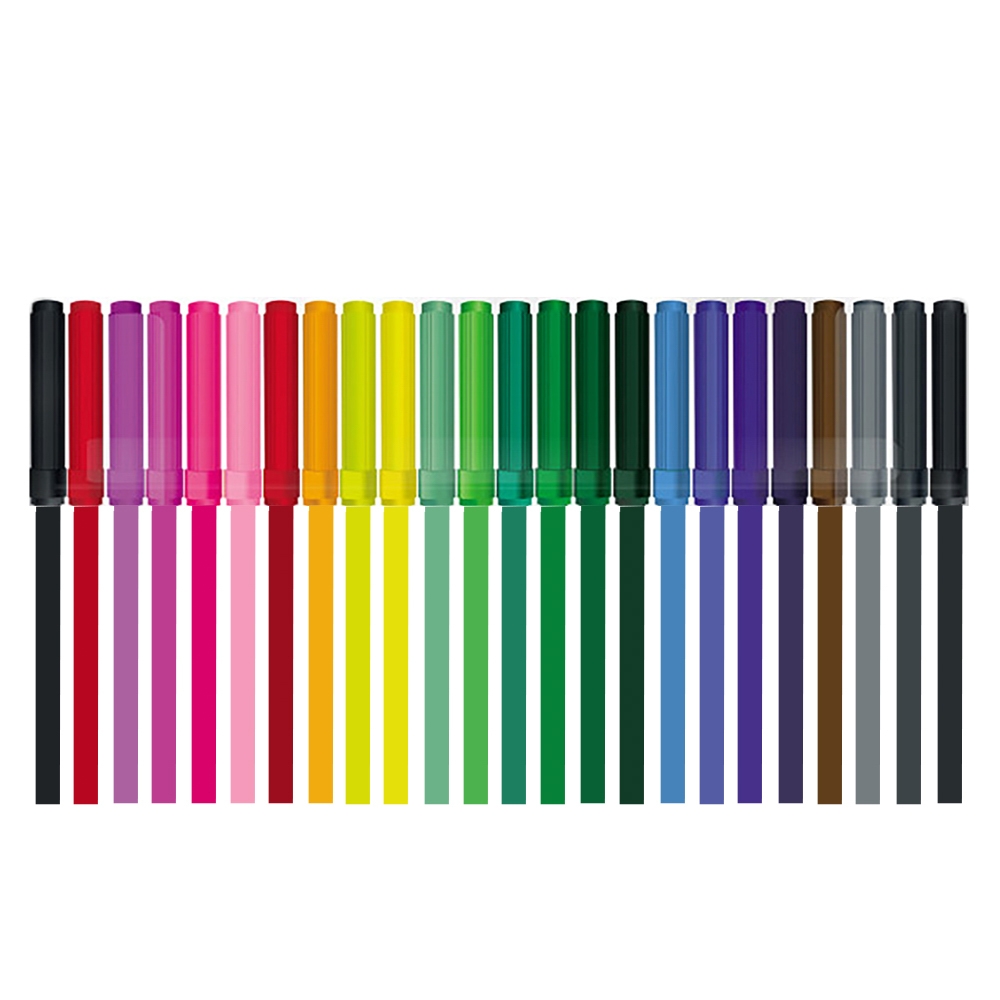 Carioca, 2mm, 24 cul/cutie PVC - S-COOL - imagine 3
