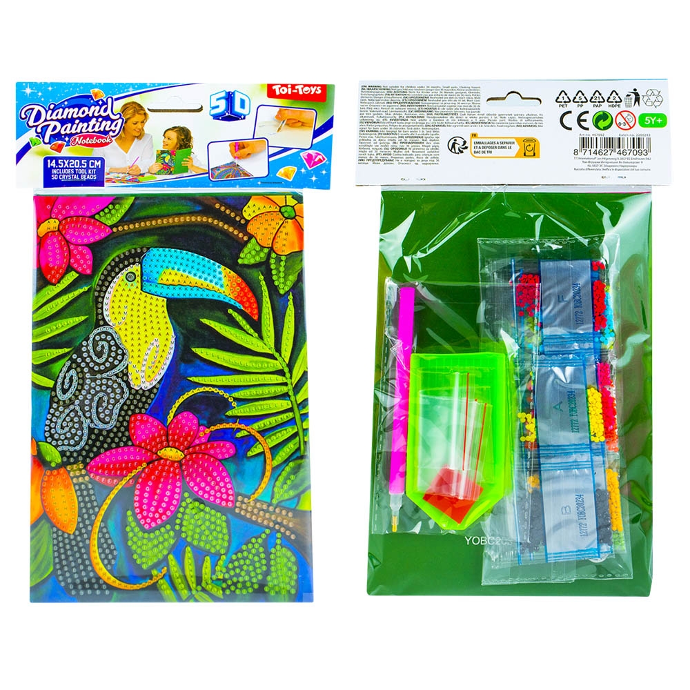 Set creatie cu diamante - Jurnal, 14.5x20.5 cm - Toi-Toys - imagine 9