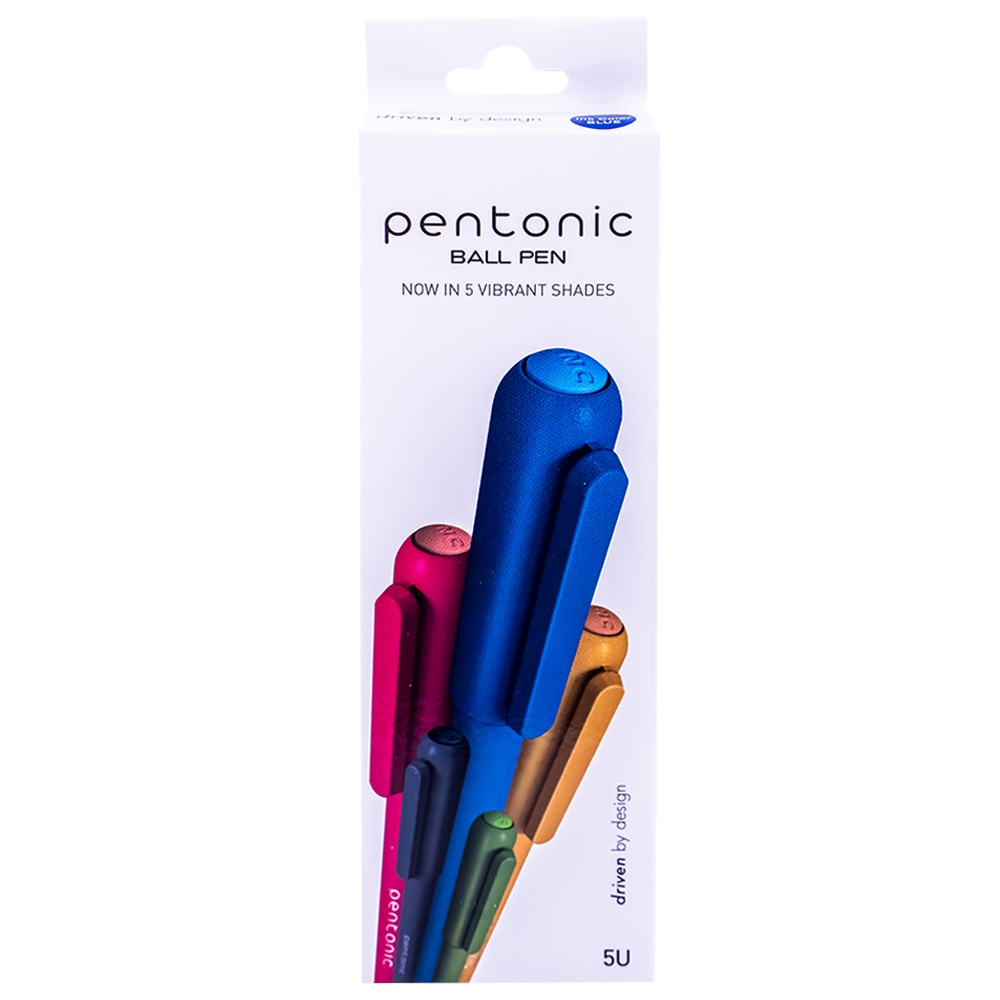 Pix Pentonic Colors, 5 buc/set, mina albastra, 0.7 mm - LINC - imagine 2