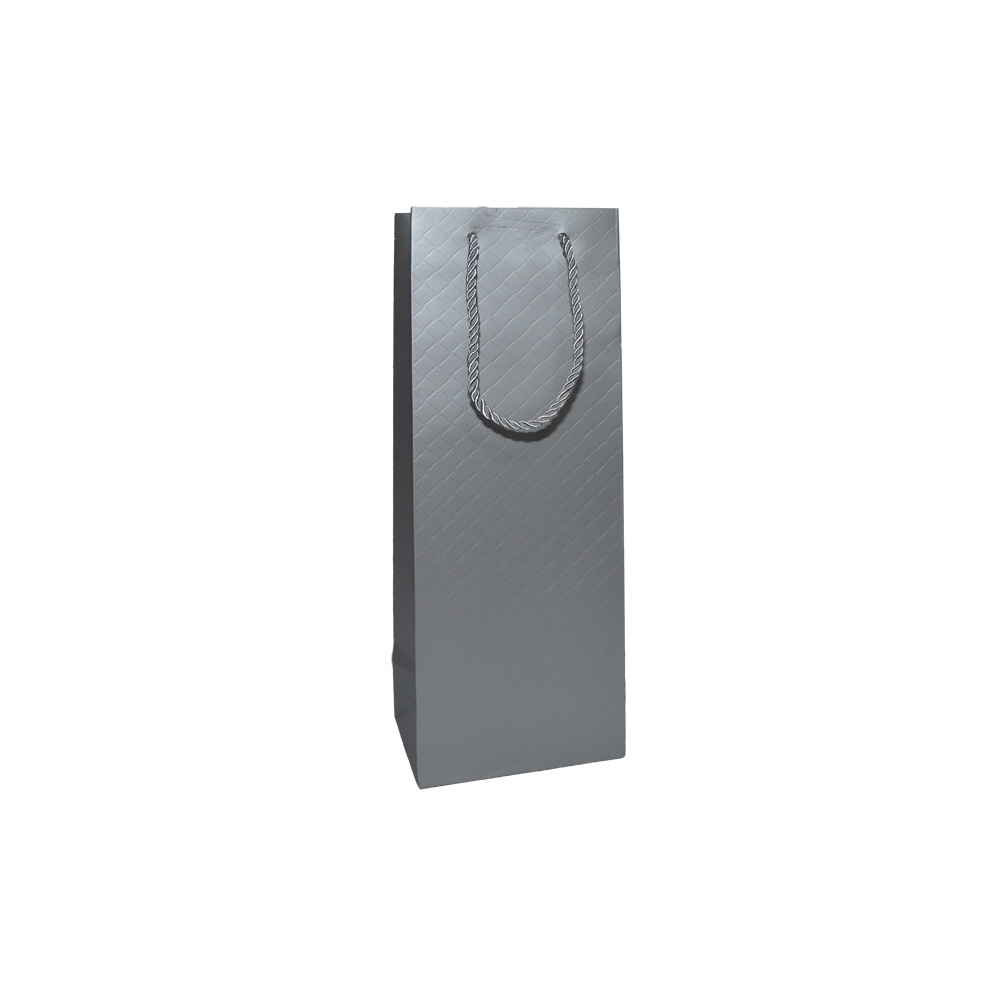 Punga cadou unicolora, premium, pentru sticle 36x12x9,6 cm - imagine 6