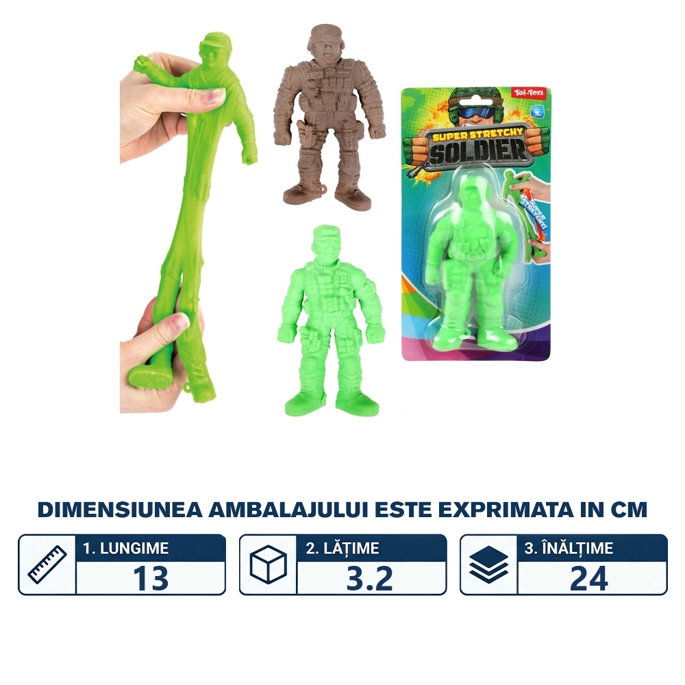 Jucarie Stretchy, Soldat - Toi-Toys - imagine 2