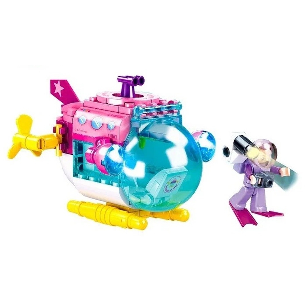 Set de constructie Girl's dream, 117 piese, Submarin - Sluban - imagine 2