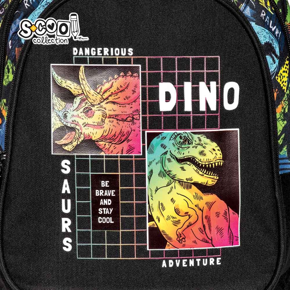 Ghiozdan anatomic RAWR, 38x39x19.5 cm - S-COOL - imagine 5