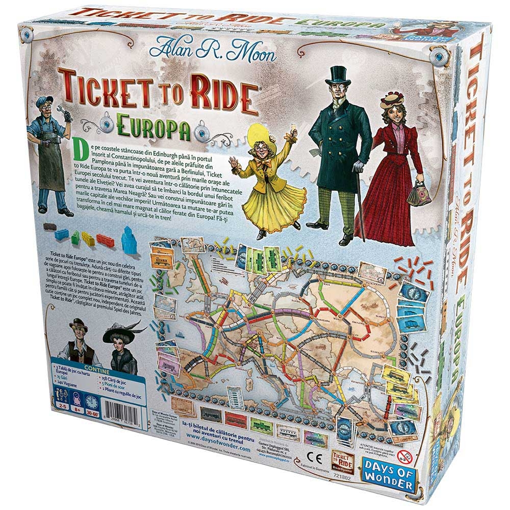 Joc de societate - Ticket to Ride Europa, limba romana, Asmodee - BLACKFIRE - imagine 4