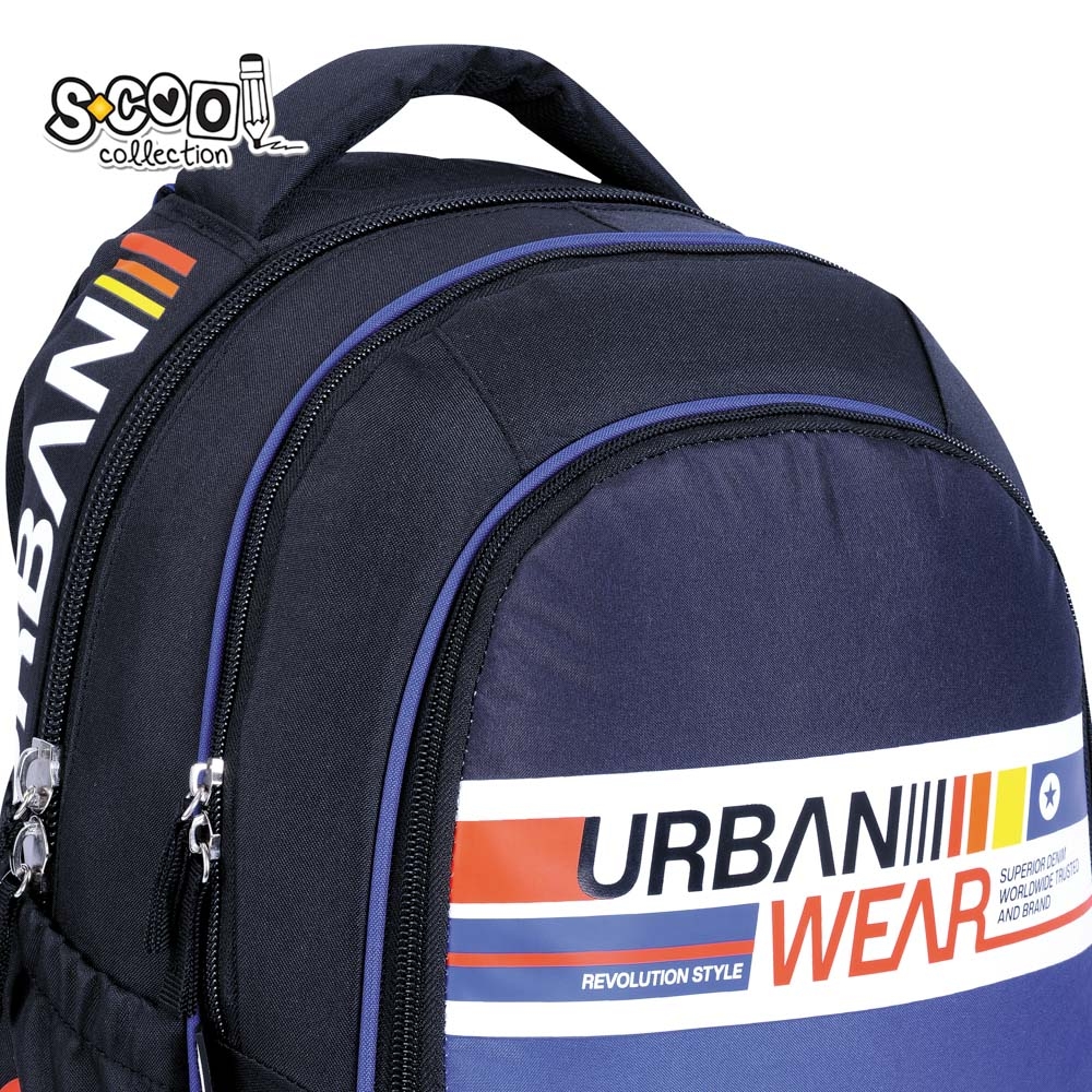 Ghiozdan anatomic light, 41x28x17 cm, URBAN WEAR - S-COOL - imagine 7