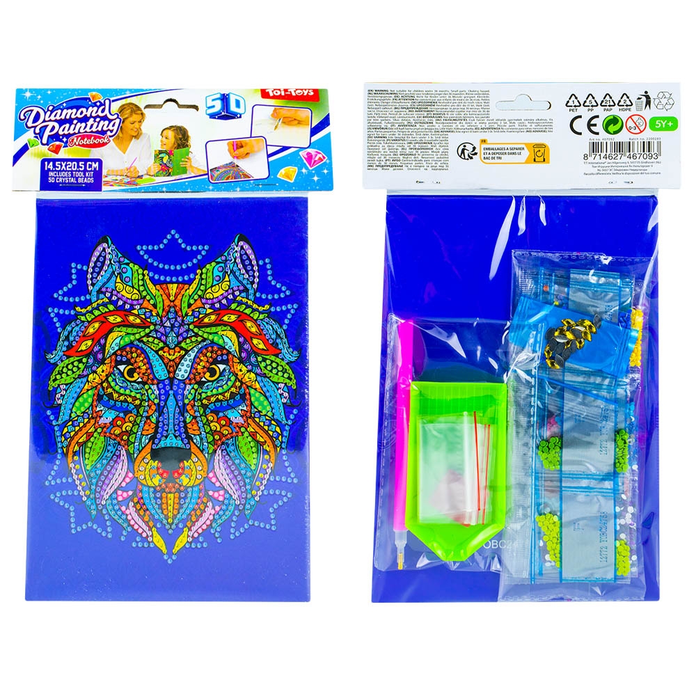 Set creatie cu diamante - Jurnal, 14.5x20.5 cm - Toi-Toys - imagine 12