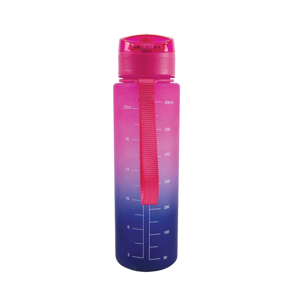 Sticla apa 700 ml, plastic, PINK GRADIENT, 25.10x6.9 cm - S-COOL - imagine 3