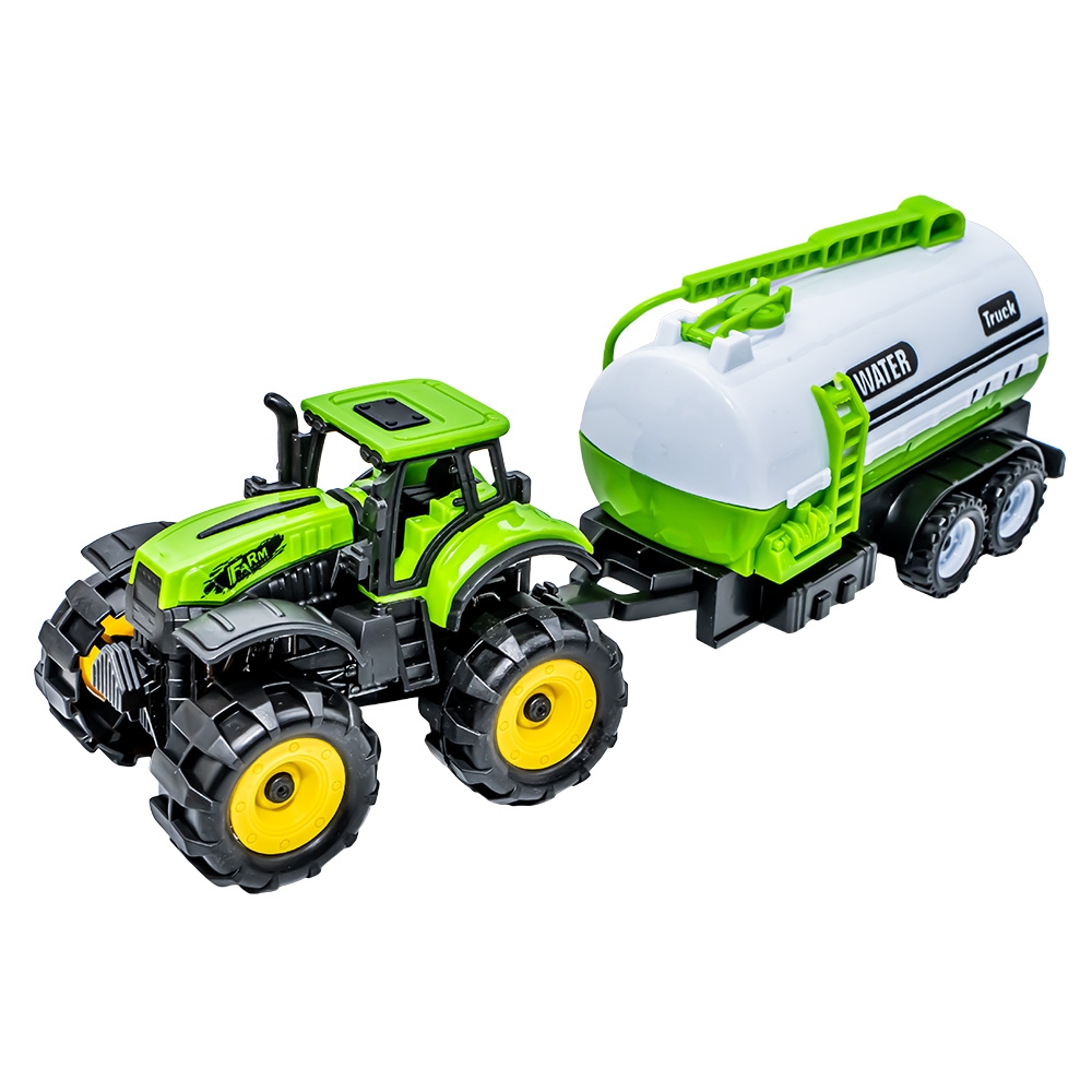 Tractor + cisterna, cu frictiune, 27.5x7x7.5 cm