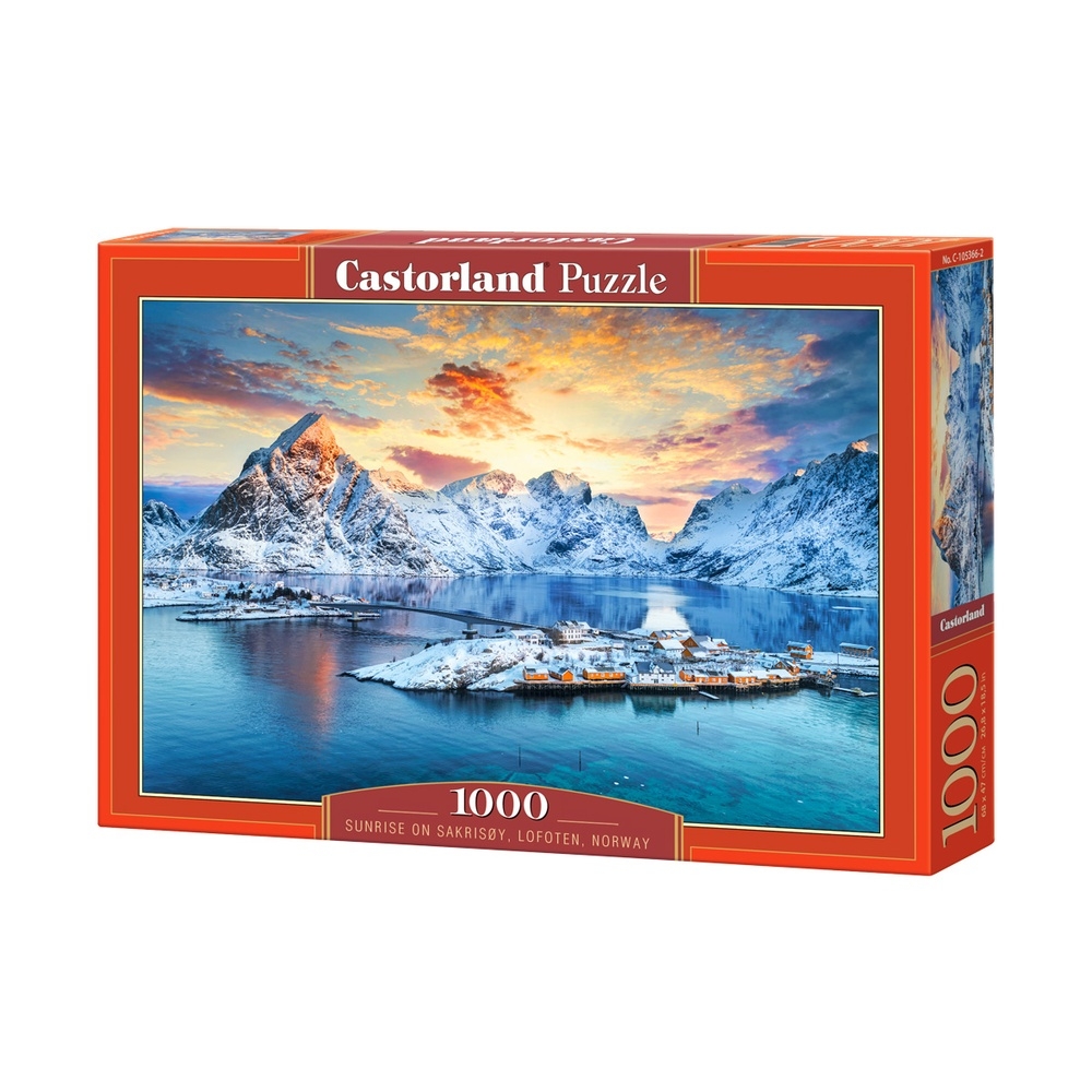 Puzzle 1000 piese, Rasarit Pe Sakrisoy - Castorland