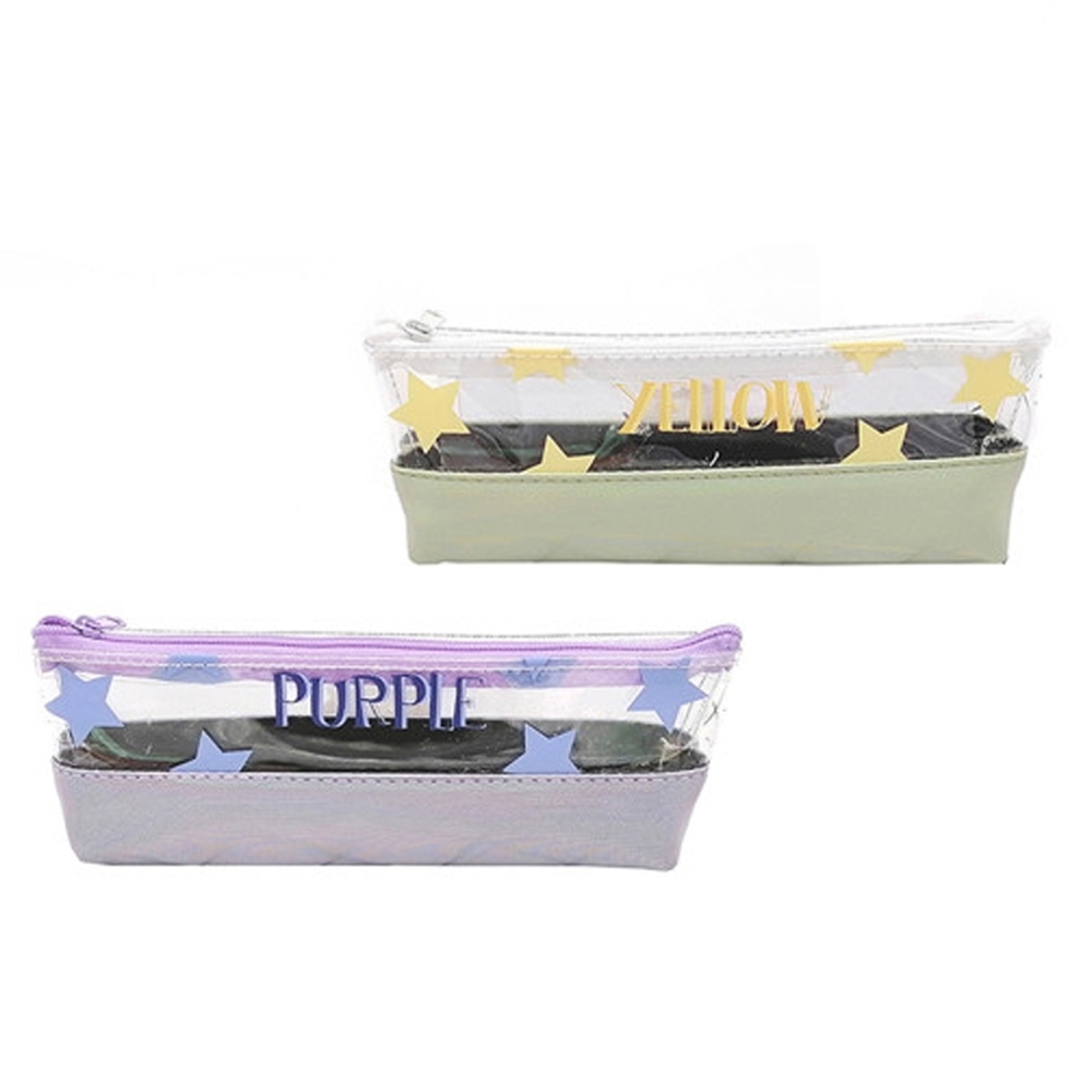 Penar borseta transparenta, COLORS, 21,5x3x7 cm - S-COOL - imagine 5