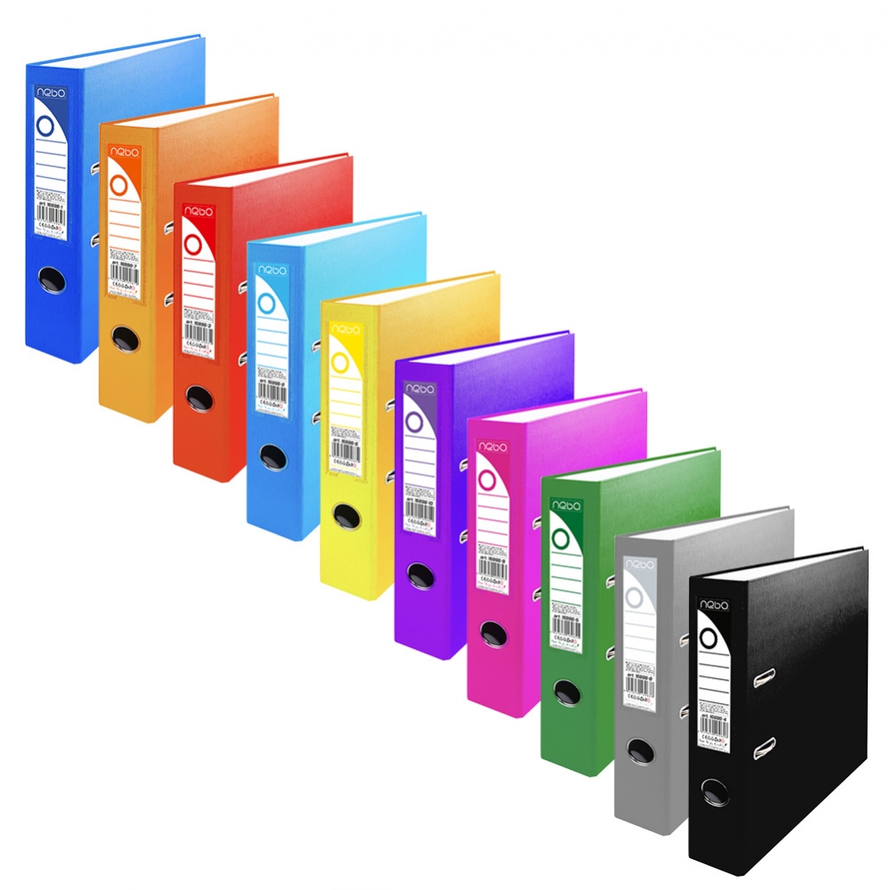 Biblioraft plastifiat, rosu, 7.5 cm - NEBO - imagine 5