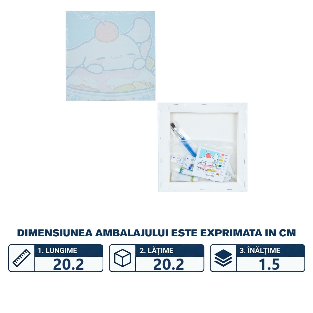 Set creativ: Pictura pe numere, 20x20cm - imagine 2