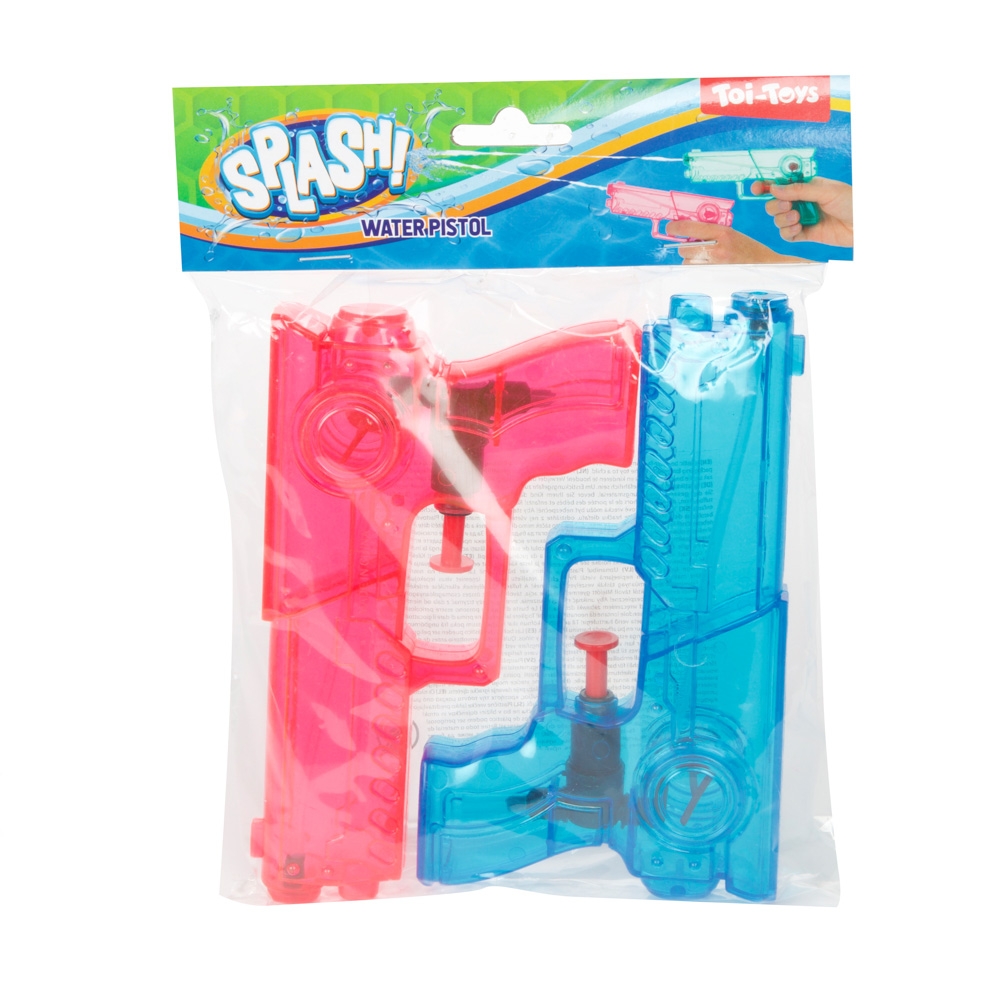 Pistoale apa, transparente, 2 buc/set - Toi-Toys - imagine 4