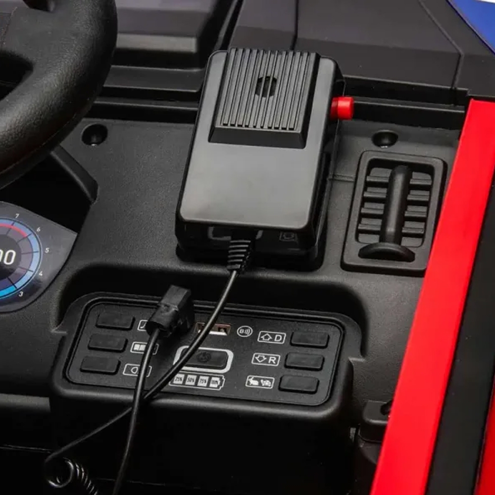 Masina pompieri cu acumulator + RC, 2 motoare, 12V, 4.5A - imagine 4