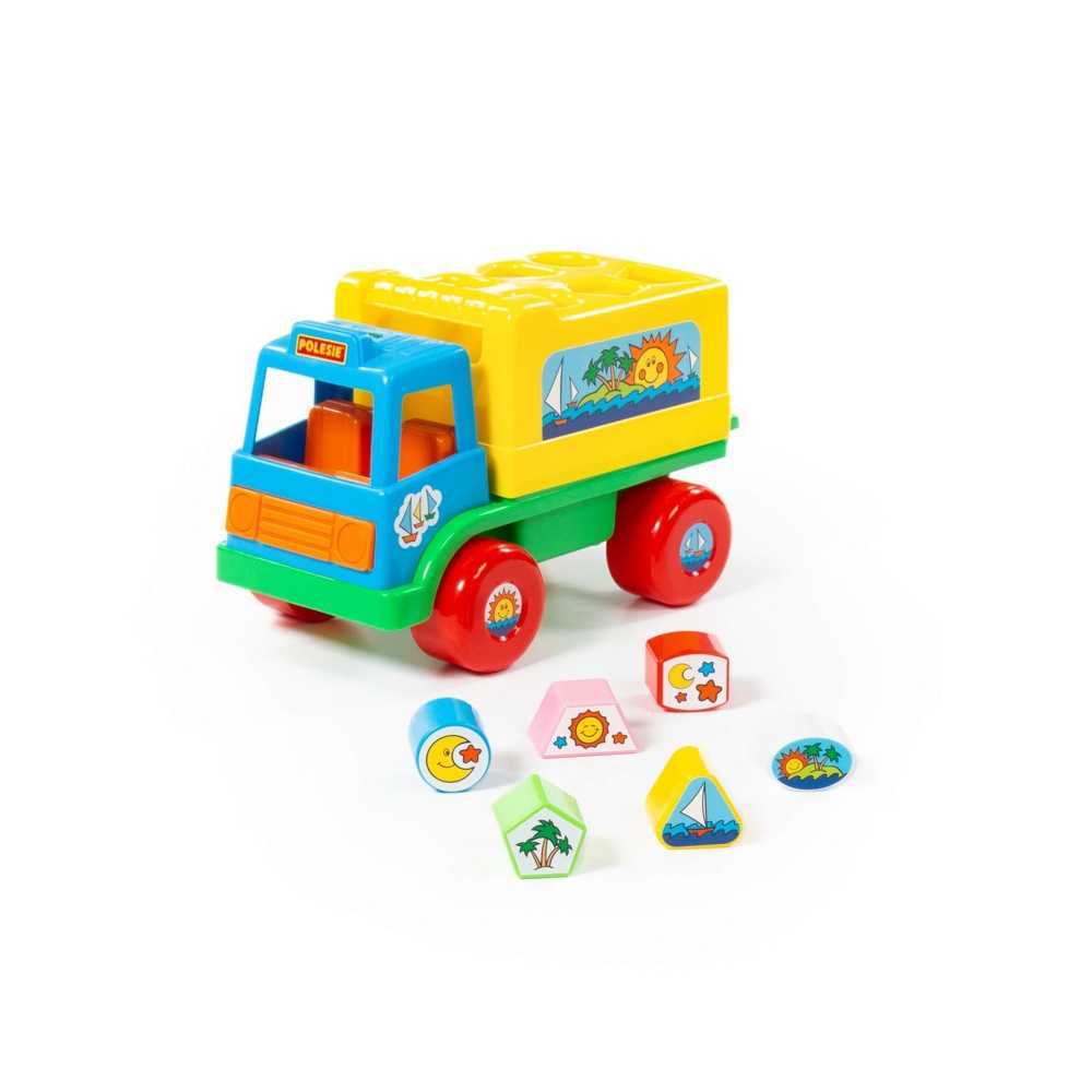 Camion educativ+forme, 26x16x17 cm, Cavallino - imagine 7