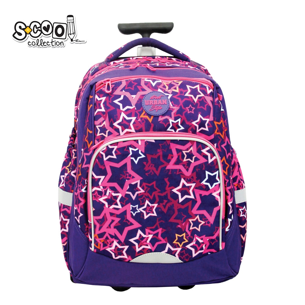 Ghiozdan trolley URBAN, 46x34x20 cm, STARS - S-COOL