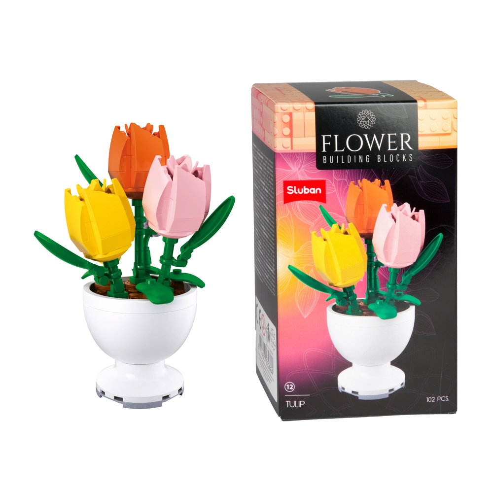 Set de constructie Flowers - Plante in ghiveci - Toi-Toys - imagine 8