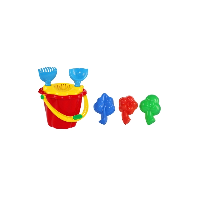 Galeata nisip + 6 accesorii, 23x16 cm - Tupiko