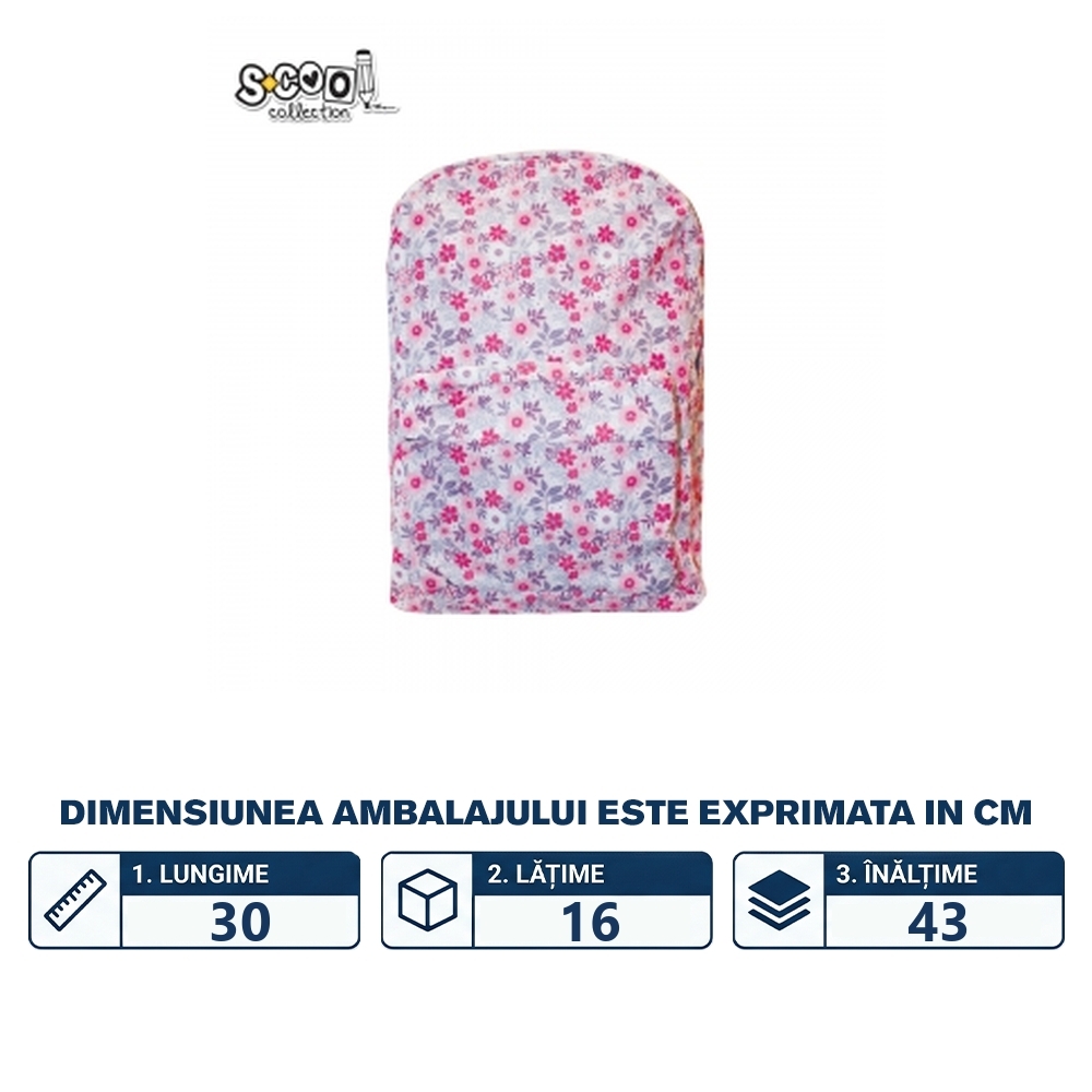 Ghiozdan CLASSIC, 30x16x43 cm - S-COOL - imagine 2