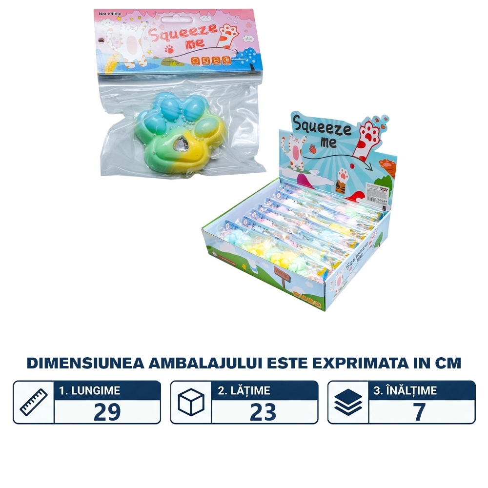 Figurina Squeezy, Labuta, multicolora, 55g - imagine 2