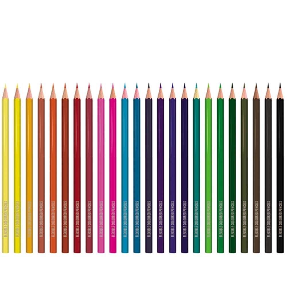Creioane color, flexibile, 24 culori/set - S-COOL - imagine 4