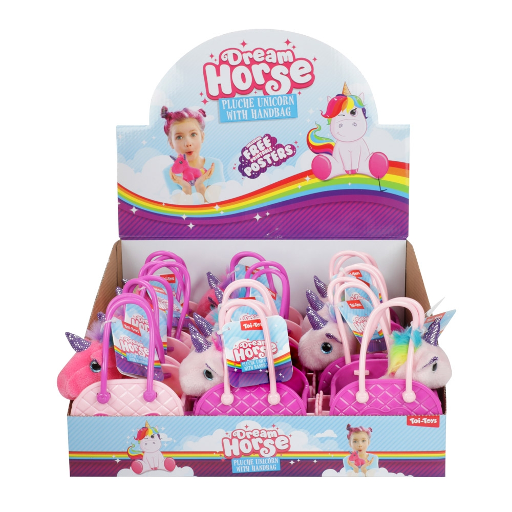 Unicorn din plus, cu gentuta - Toi-Toys - imagine 3