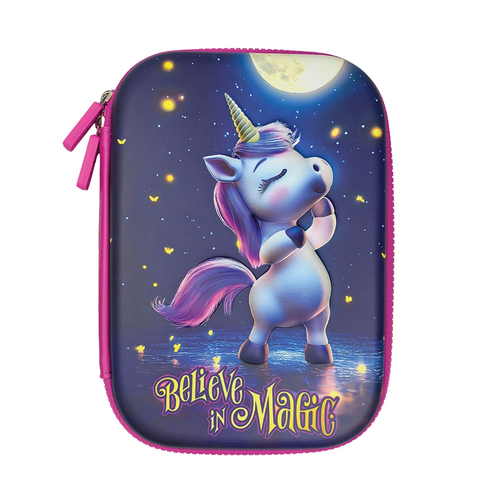 Penar neechipat 3D, 1 fermoar, 22.5x15.5x6 cm, BEELIEVE IN MAGIC - S-COOL - imagine 3