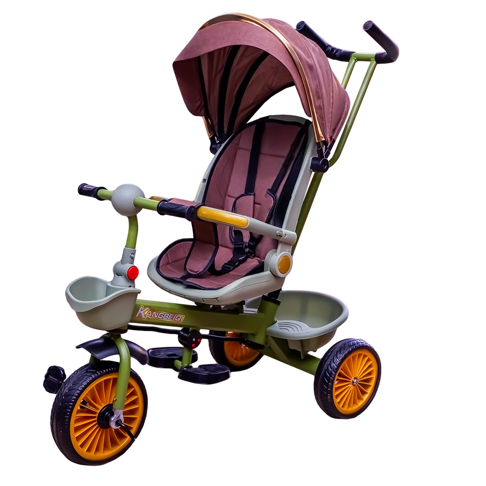 Tricicleta cu pedale, maner si parasolar - imagine 4