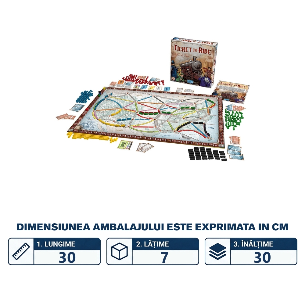 Joc de societate - Ticket to Ride, limba romana, Asmodee - BLACKFIRE - imagine 2