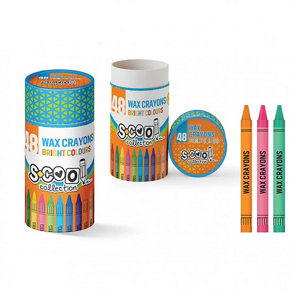 Creioane cerate, 48 cul/set - S-COOL