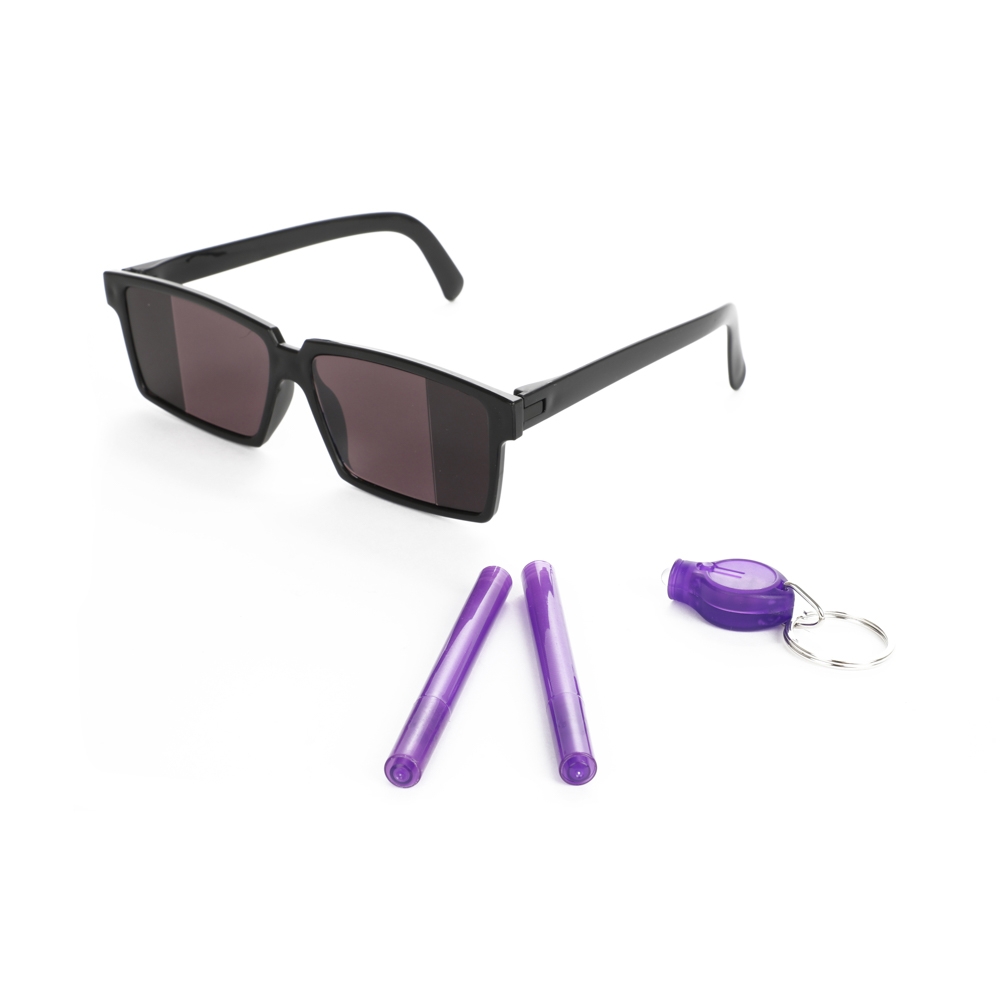 Kit spionaj: ochelari, lampa UV, pix UV - Toi-Toys - imagine 4