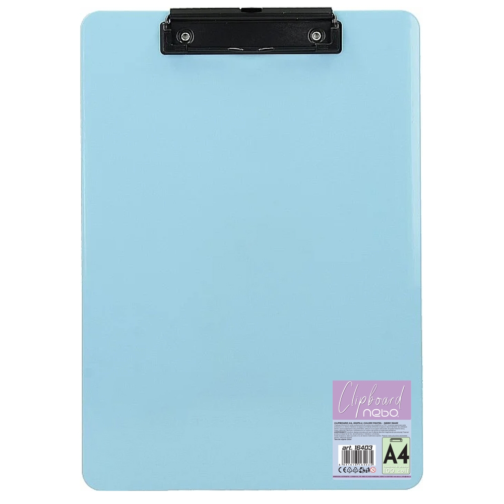 Clipboard A4, simplu, culori pastel - NEBO - imagine 2