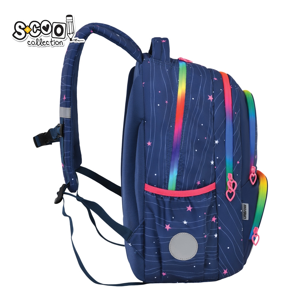 Ghiozdan ergonomic comp. laptop, URBAN PREM., 42x31x16 cm, FANTASY - S-COOL - imagine 3
