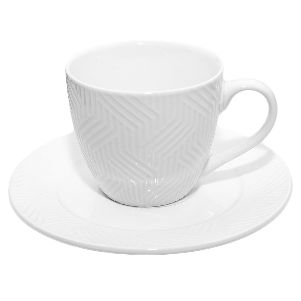 Set Cafea, din ceramica: 4 cesti + 4 farfurioare - imagine 3