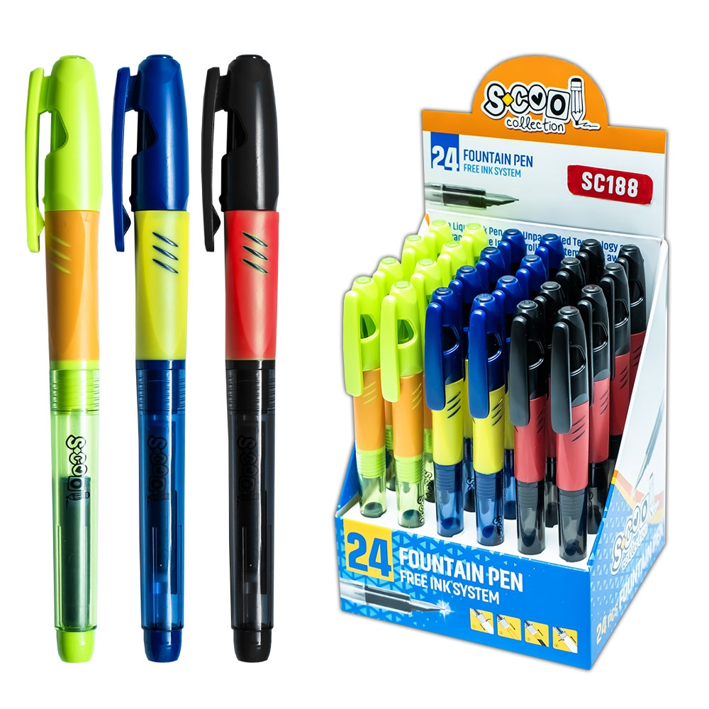 Stilou cu grip, 24 buc/blister - S-COOL