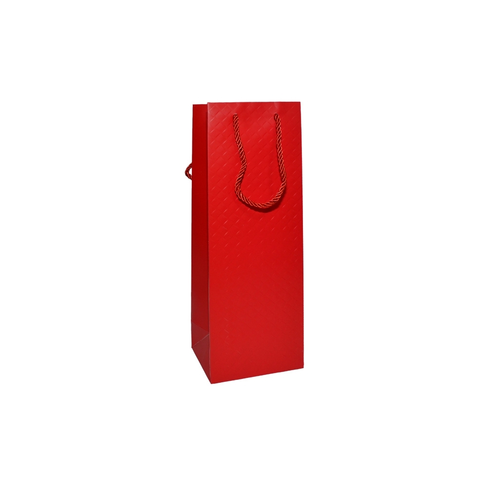Punga cadou unicolora, premium, pentru sticle 36x12x9,6 cm - imagine 4