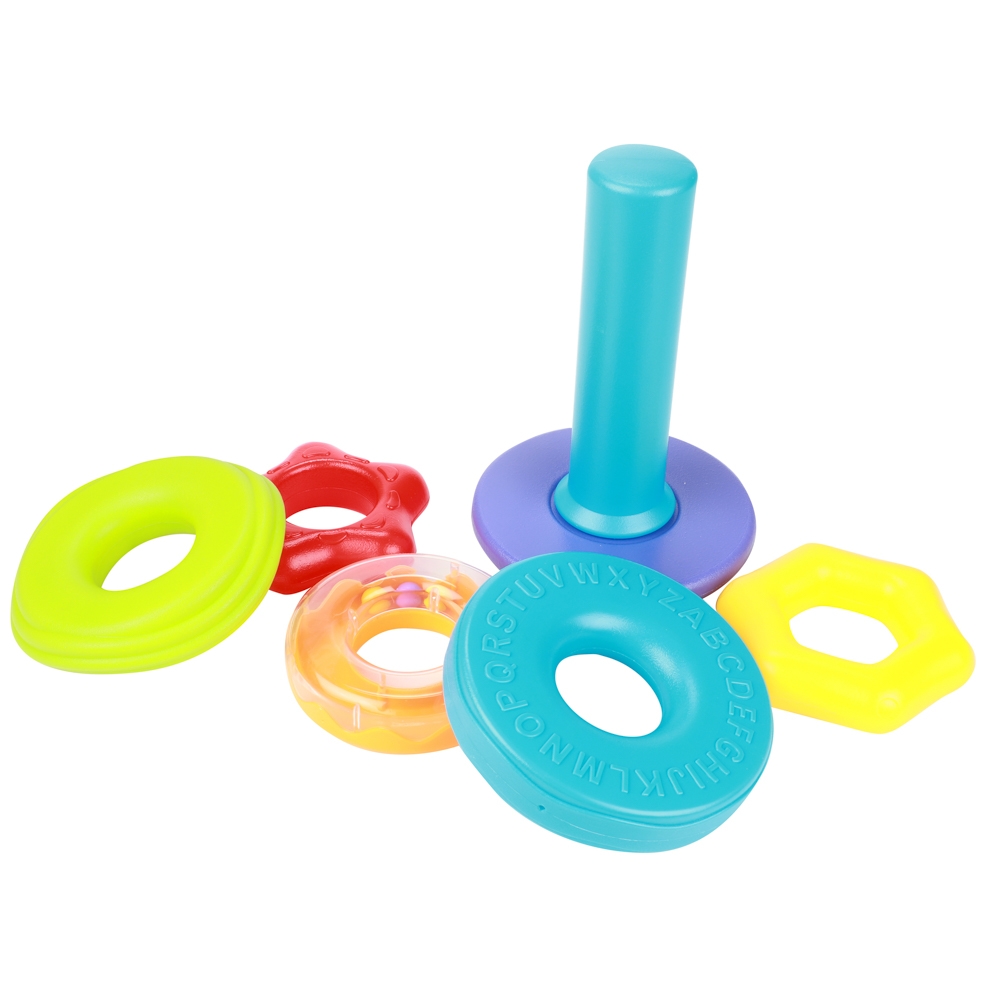 Little Stars, Joc piramida cu cercuri - Toi-Toys - imagine 6