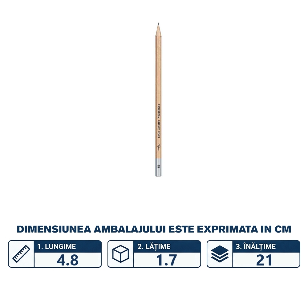 Creion grafit profesional, 2H - ARTLINE - imagine 2