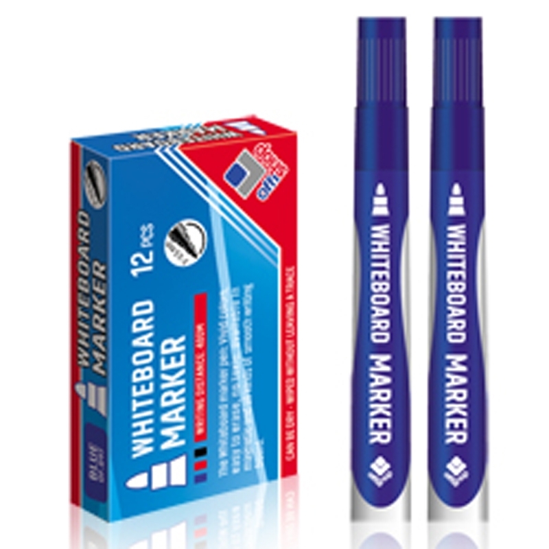 Marker whiteboard, albastru, 2-3,5 mm, 12 buc/set - OFFISHOP