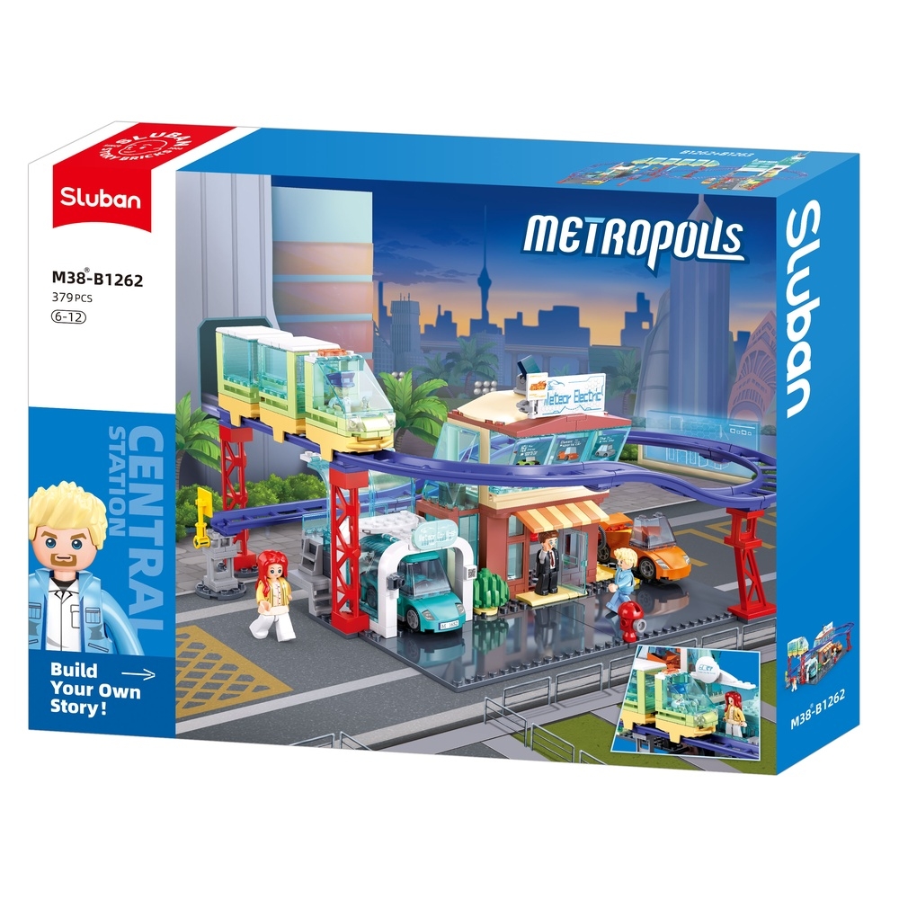 Set de constructie Metropolis, 379 piese, Statia centrala a orasului - Sluban