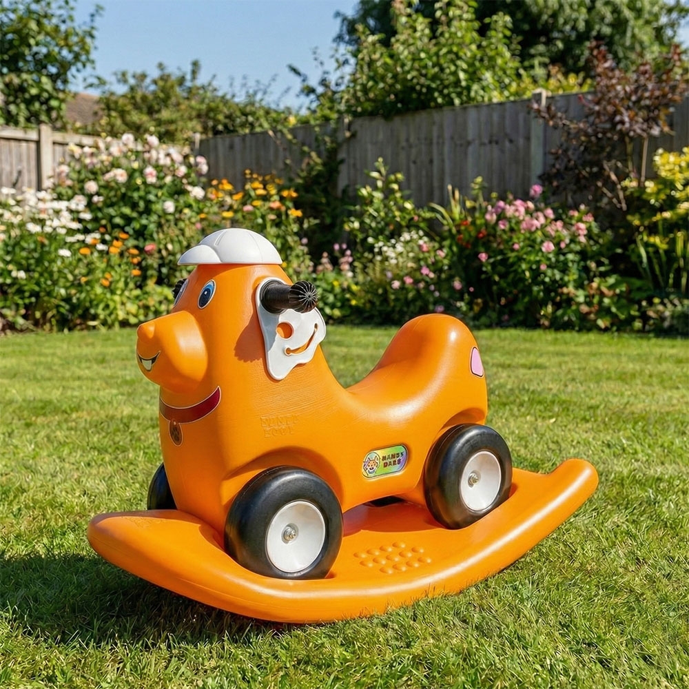 Catel balansoar 2 in 1, portocaliu - ROBENTOYS - imagine 3