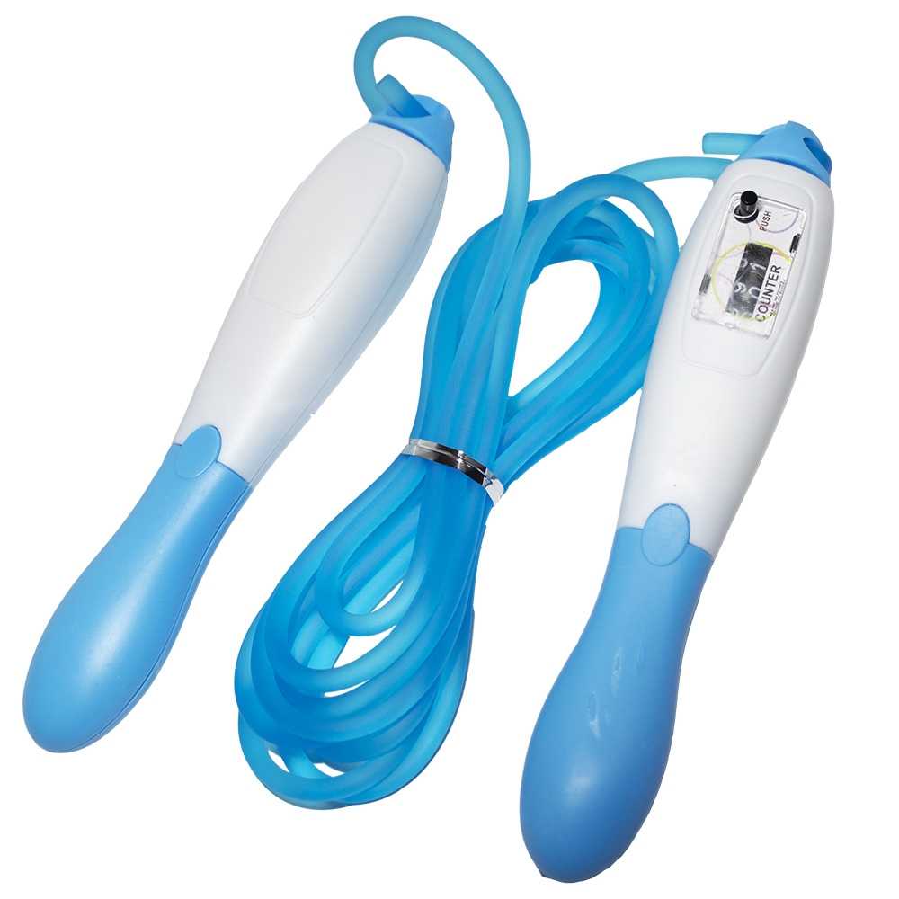 Coarda pentru sarit, maner plastic, cu contor