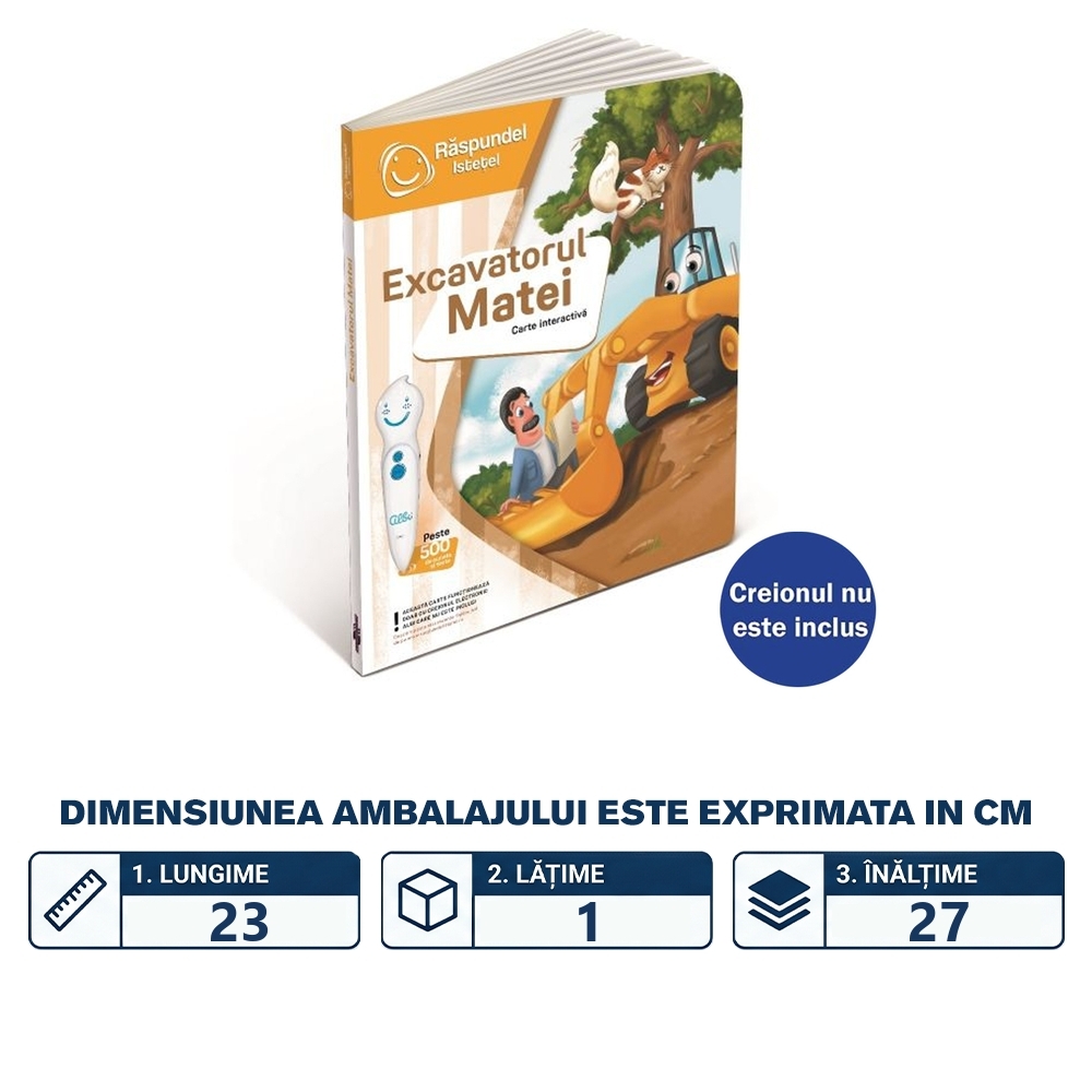 Raspundel istetel, Carte - Excavatorul Matei, ALBI - Blackfire - imagine 2