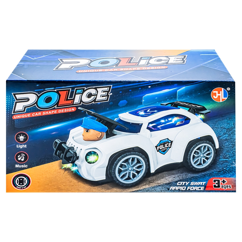 Masina politie, cu baterii - imagine 3