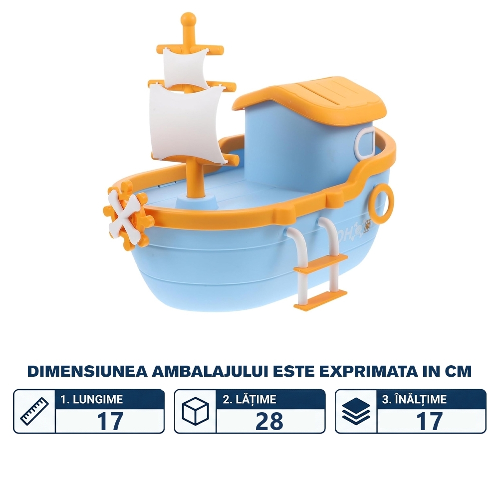 Pusculita Corabie, din plastic - imagine 2
