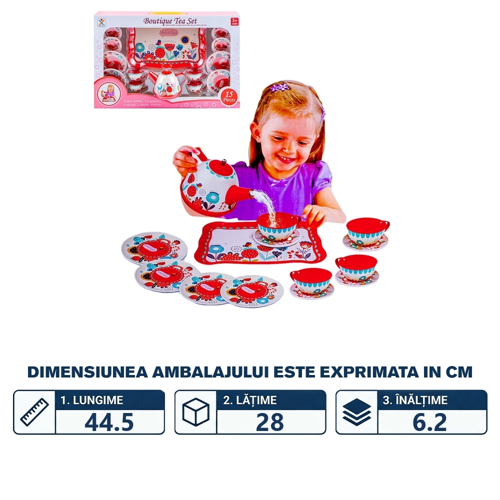 Set ceainic, 15 piese - imagine 2