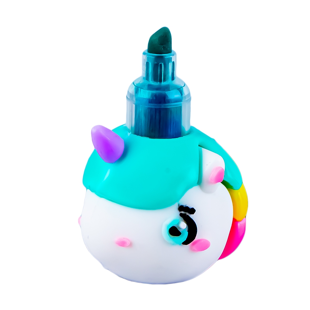 Text marker stivuibil, Unicorn, 5 culori/set - imagine 5